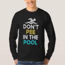 Recherche de pipi dans les piscines tshirts Nage