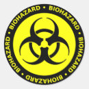Recherche de symbole de biohazard autocollants Jaune