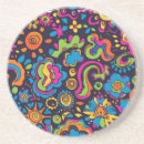 Recherche de hippies dessous de verres Coloré