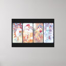 Zoek naar vier canvas prints Mucha