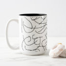 Recherche de lignes noires tasses Pour elle