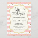 Recherche de noir blanc baby shower invitations Rose