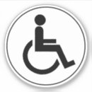 Recherche de parking autocollants Fauteuil roulant