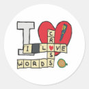 Recherche de mots croisé autocollants Mot clé