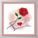 Recherche de lettres rouges posters Amour