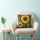 Recherche de fleurs jaunes coussins Vert