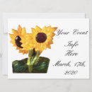 Recherche de jaune 16x22 invitations Tournesol