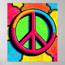 Zoek naar hippie stijl posters Vredessymbool