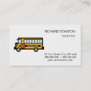 Recherche de autobus scolaire cartes visite Jaune