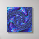 Recherche de fractale en spirale art Bleu