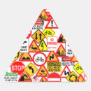 Recherche de signalisation autocollants Le trafic