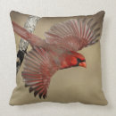 Recherche de cardinal du nord coussins Oiseau rouge