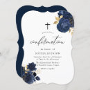 Recherche de de bébé confirmation invitations Floral