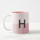 Recherche de rose pastel tasses Initiale