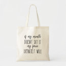 Recherche de visage tote bags Sarcastique