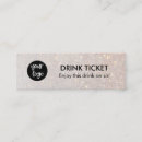 Recherche de drink tickets Bon de boisson