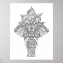 Recherche de éléphant mandala posters Livre de coloriage