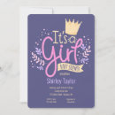 Recherche de princesse baby shower fille invitations Couronne