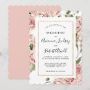 Recherche de floral frame mariage invitations Cadre or