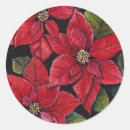 Recherche de poinsettia rouge autocollants Pointe
