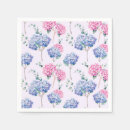Recherche de hortensia bleu serviettes Floral