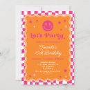 Recherche de damier rose invitations Typographie