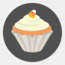 Recherche de orange cupcake autocollants Halloween