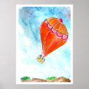 Zoek naar hete luchtballons posters Waterverf