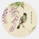 Recherche de lilas vintage autocollants Aquarelle