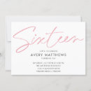 Recherche de chic 16ans anniversaire invitations Tendance