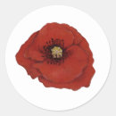 Recherche de pavots autocollants Rouge