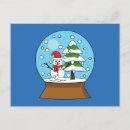Recherche de globe de neige cartes postales Xmas