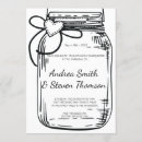 Recherche de de pot de maçon mariage invitations Élégant