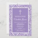 Recherche de lilas baptême invitations Violet