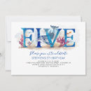 Recherche de 5 ans invitations Sous la mer