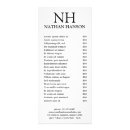 Recherche de noir et blanc cartes publicitaires Moderne