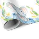 Recherche de éléphant bébé papier cadeau Aquarelle