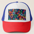 Recherche de floral bleu casquettes Vert