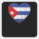 Recherche de drapeau cuba autocollants Coeur