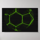 Zoek naar caféine posters Molecuul