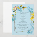 Recherche de jaune et bleu mariage invitations Pour elle