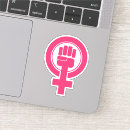 Recherche de symbole féministe autocollants Femme