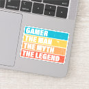 Recherche de gamer vintage autocollants Drôle