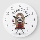 Recherche de verre de vin horloges Boisson