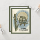Recherche de hibou vintage vœux cartes Chouettes