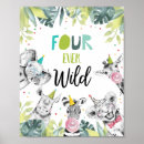 Recherche de jeu quatre posters Quatrième anniversaire