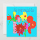 Recherche de fleur heureuse vœux cartes Floral