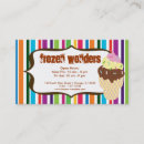 Recherche de salon de crème glacée cartes visite Glace