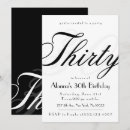 Zoek naar classy 30th birthday uitnodigingen 30ste