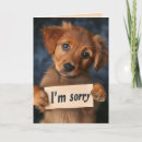 Recherche de chien désolé vœux cartes Chiot